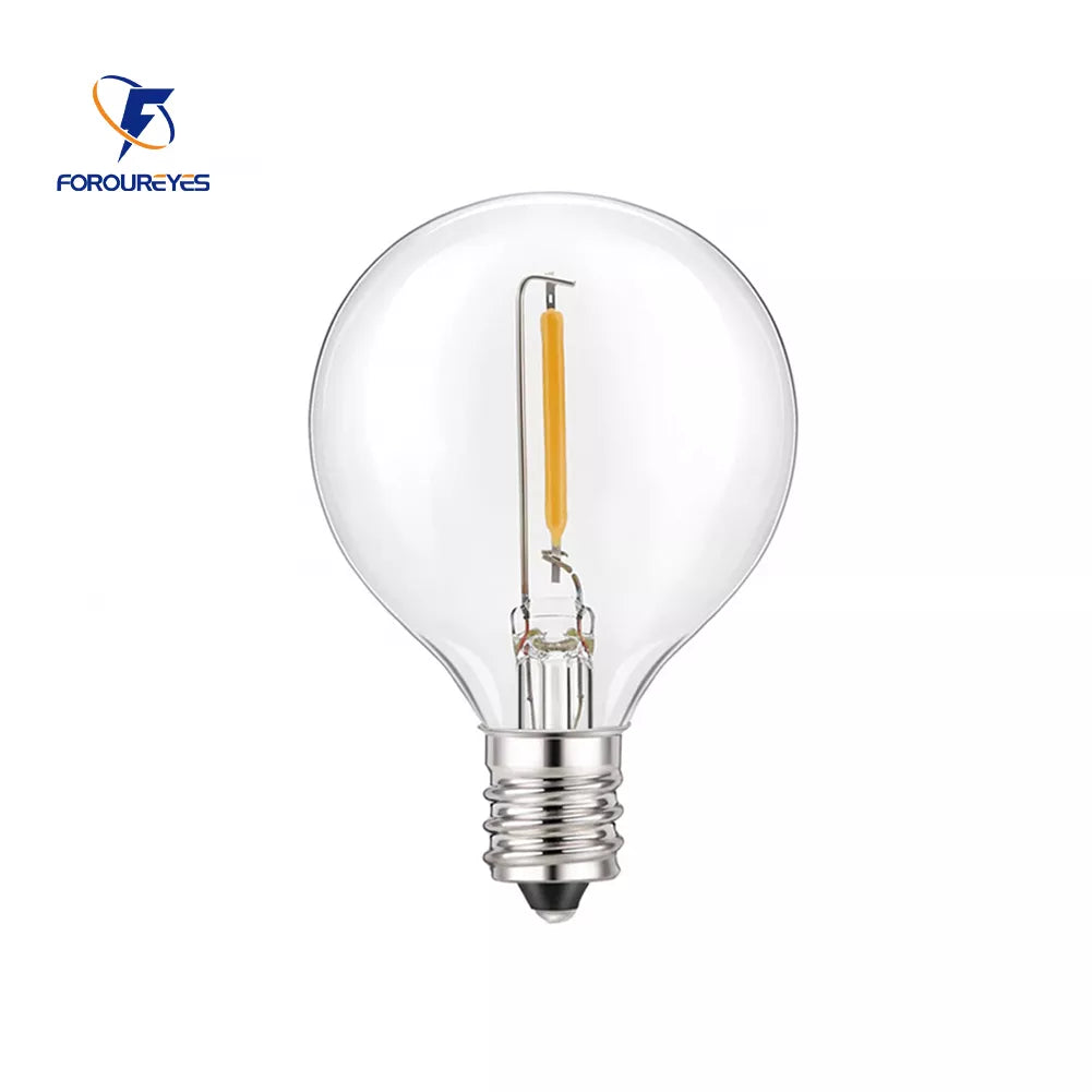 G40 bulbs, E12, 5 V, 110 V, 220 V, 1 W, plastic globe bulbs, string lights, for indoor and outdoor use, terrace, home, garden, decoration, warm white