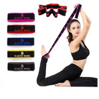 Yoga Stretch Strap with Loops for Pilates and Dance