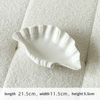 Cream Ceramic Shell Plate