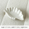 Cream Ceramic Shell Plate