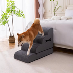 Curved Dog Stairs for Small and Medium Pets – Sofa and Bed Access Steps