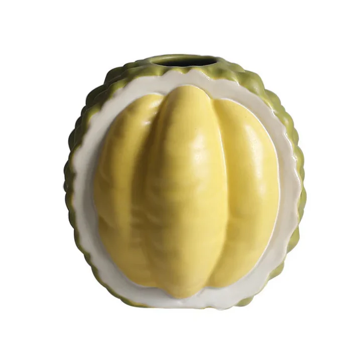 Durian-Shaped Ceramic Vase