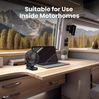 USB Clip-On Desk Fan with Quiet Brushless Motor and Strong Clamp – Portable Mini Personal Cooling Fan