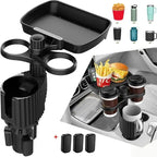 Car Cup Holder with Detachable Tray