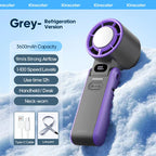 CoolityGo Handheld Fan with Ice-Cool Technology | 100 Speed Levels | 3600mAh Battery | Foldable & Ultraleight
