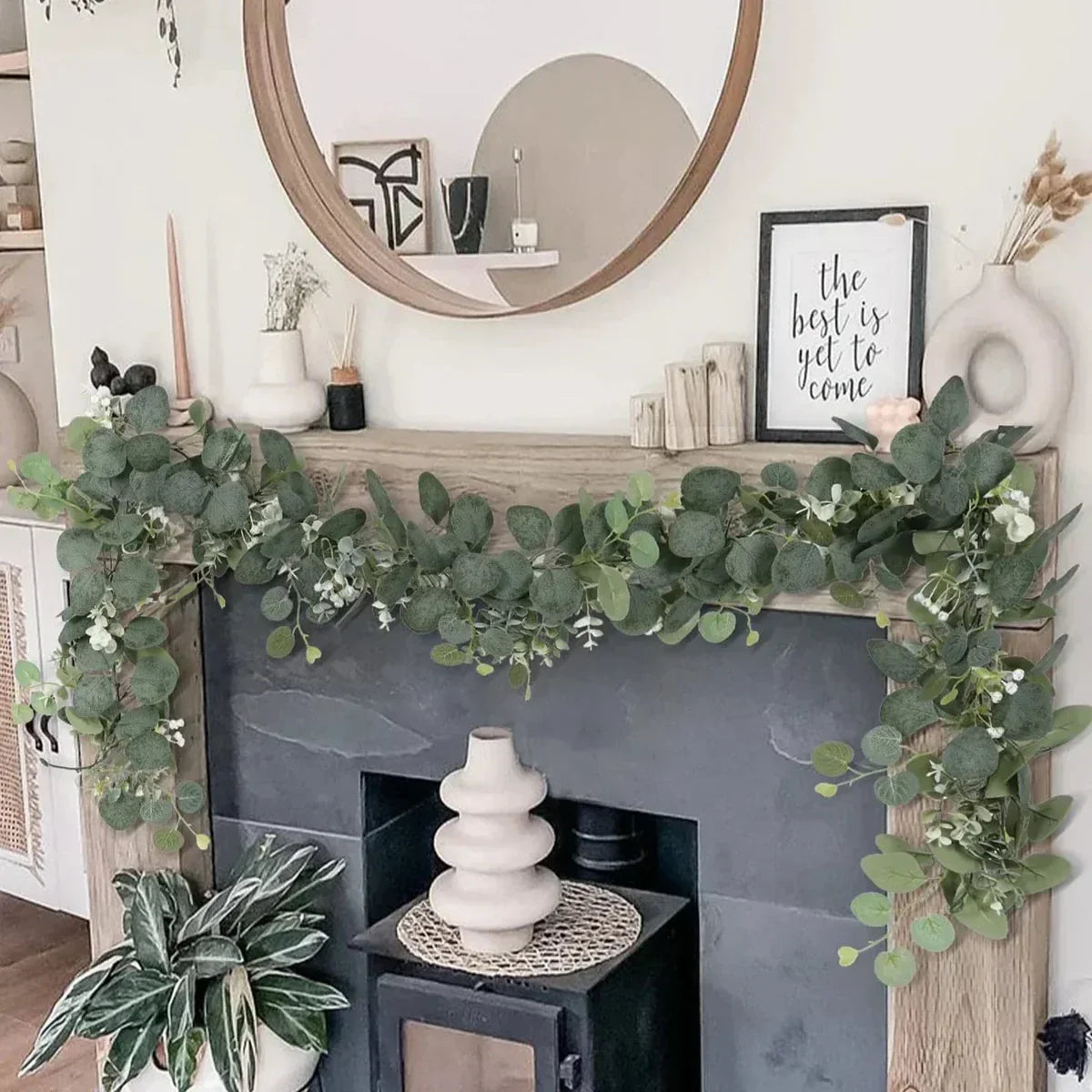 Garland - EvaGreen - Artificial Eucalyptus - 2-Piece Set