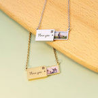 Personalized Custom Photo Envelope Necklace