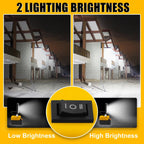 PowerLuma 48 LED Work Light | 48W Battery Construction Spotlight | 5200 Lumen | USB-C Charging Port | For DeWalt Batteries (without battery)