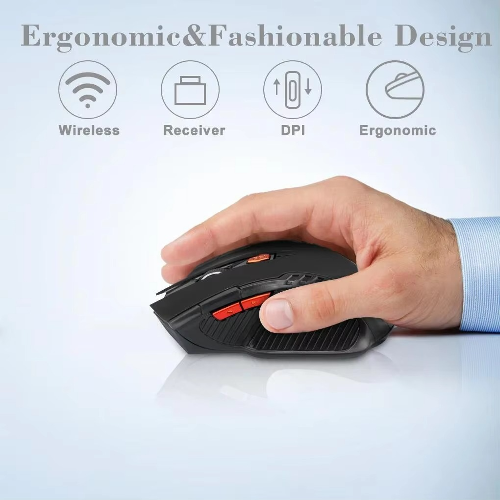 Precision 2.4G Wireless Optical Mouse with USB Receiver
