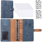 Financial Planner Leather Multi Pocket Bill Organizer Notebook