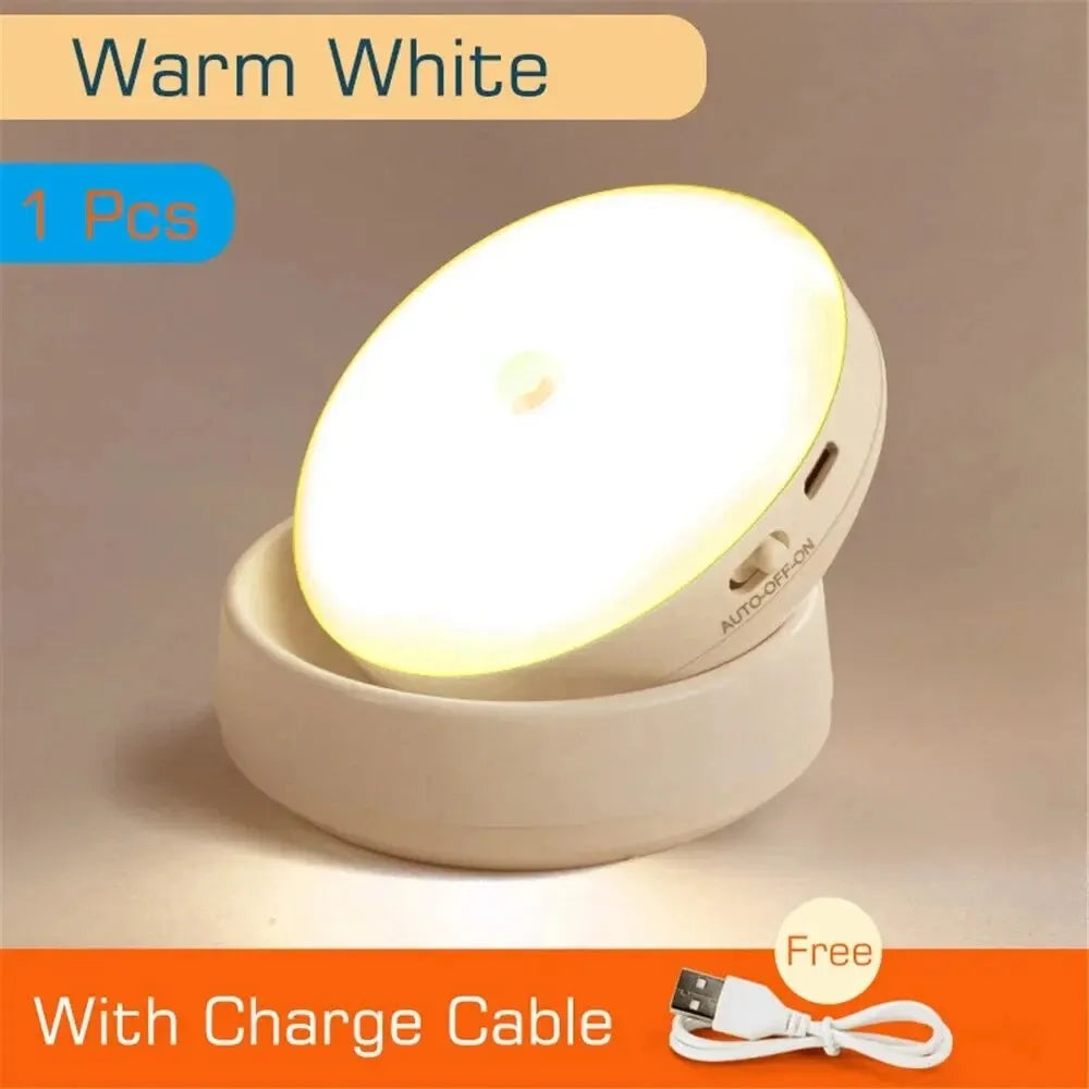LumiFlex360 LED Night Light | Motion Sensor | 360° Rotatable | Rechargeable | Magnetic & Wireless