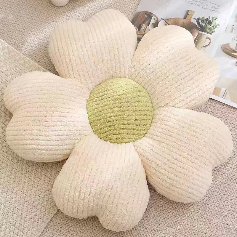 Fluffy Clover Flowers Pillow