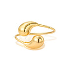 Bold Water Drop Bangle Bracelet