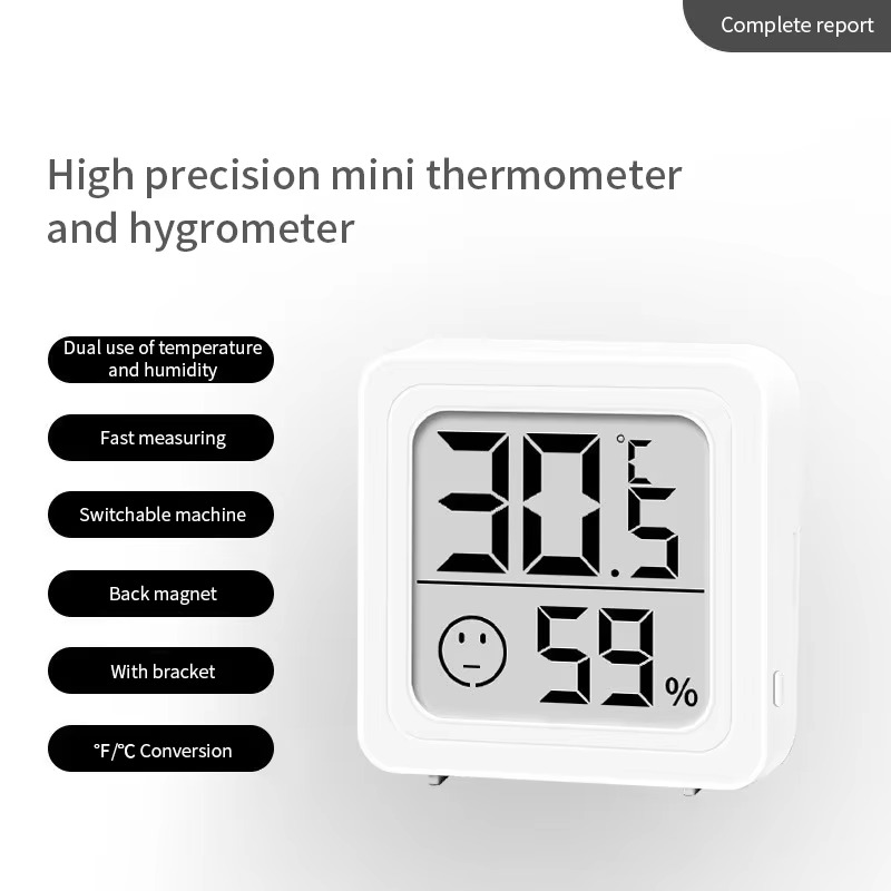 Indoor LCD Digital Thermometer and Hygrometer with Temperature and Humidity Sensor