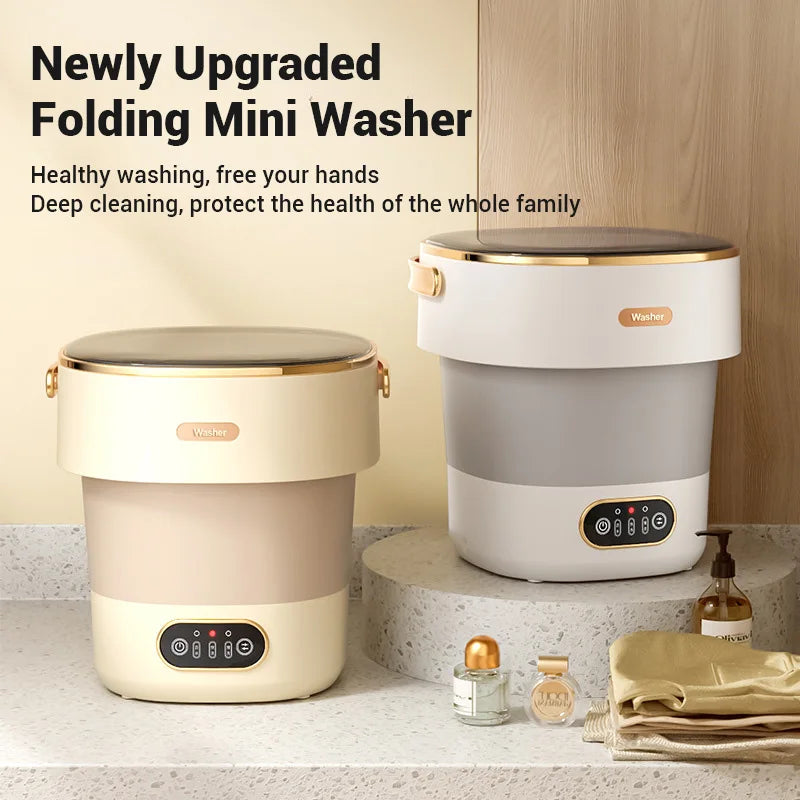 Foldable Portable Washing Machine for Travel and Small Spaces, 2.1–4.5 kg