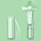 Mini Hand Fan Breezella | USB Rechargeable | 3 Speeds | Foldable & Power Bank Function | 2000 mAh Battery