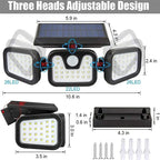 Power Save Motion Activated Outdoor Solar Lamp