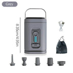 AirBreezy Mini Air Pump | Ultra Compact & USB-C Rechargeable | 5 Nozzles | 200L/min Power