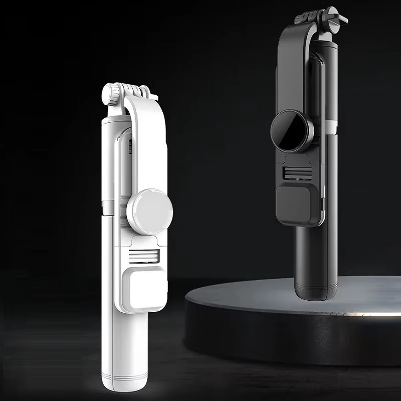 Bluetooth Selfie Stick Tripod with LED Fill Light and Remote Control
