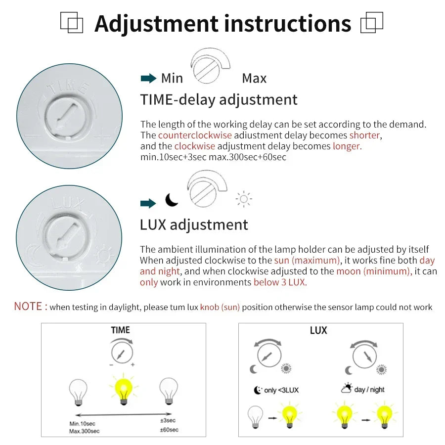 Motion-Activated Adjustable Smart Light Socket