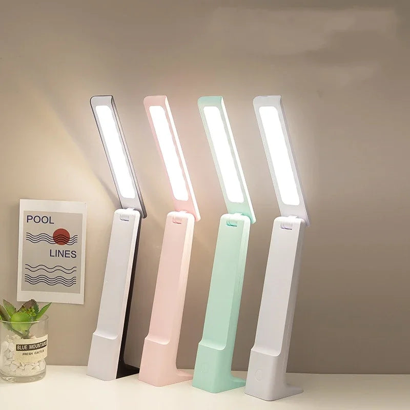 Lumora LED Table Lamp | Dimmable & Touch Control | 3 Light Colors | Battery 20h | White/Pink/Blue