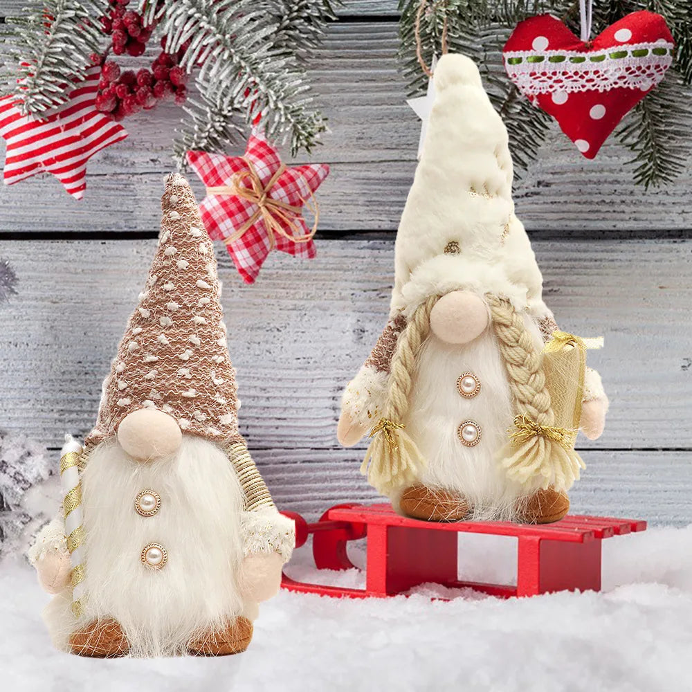 Nordlumis | Glowing Christmas Gnome | 30 × 10 × 10 cm | LED Window & Table Decoration | Battery Operated | Gift Idea for Christmas & New Year