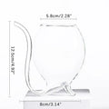 Elegant Curved Art-Inspired Cocktail Glass