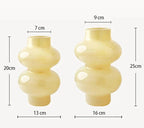 Chubby 2-stage glass vase