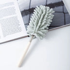 DUSTELLA Telescopic Duster | Extendable up to 80 cm | Microfiber Chenille & Stainless Steel Handle – For Ceiling, Furniture & Corners