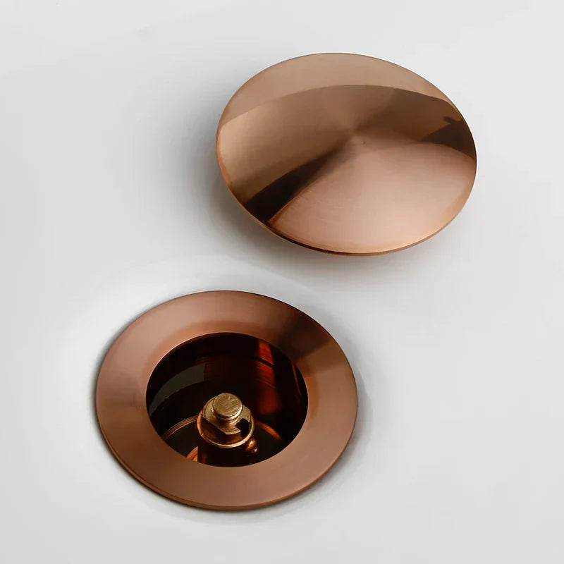 Bagnolux Rose Gold Sink Drain Valve