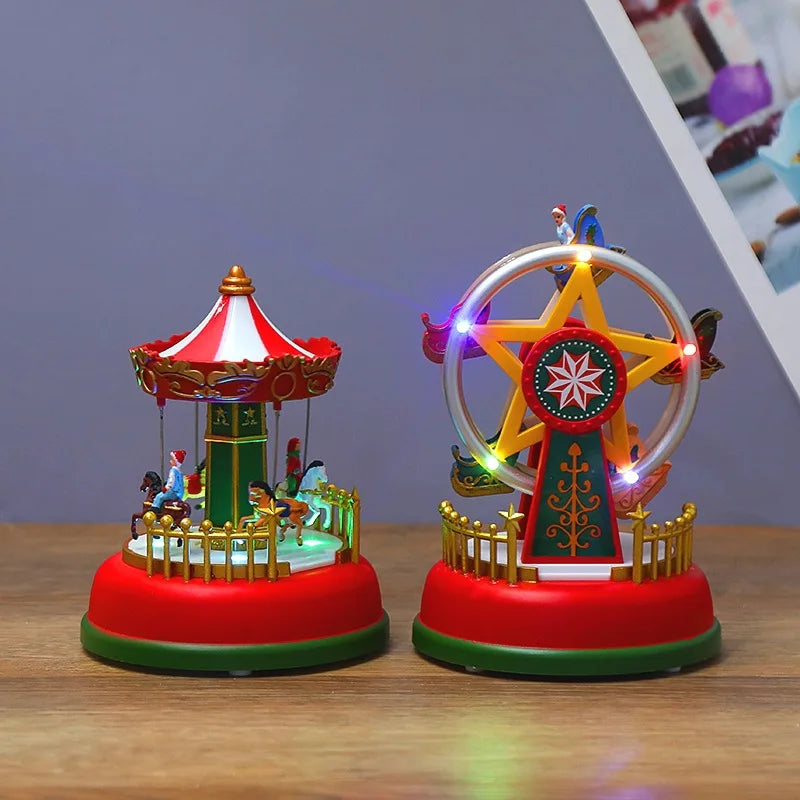 MerrySpin - Illuminated Magical Christmas Moments Lights for Children's Decor