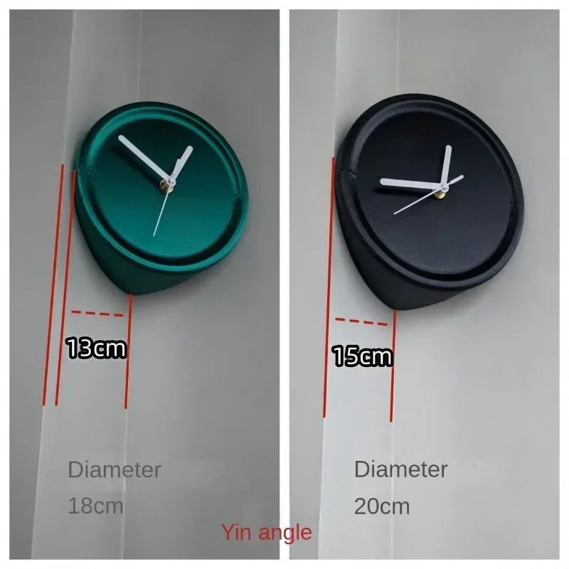 SilentCorner Clock - Stylish Silent Wall Clock without Drilling