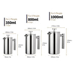 Stainless Steel French Press Coffee Maker