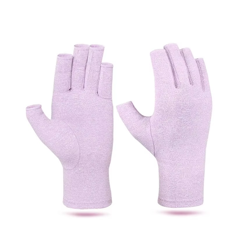 Compression Arthritis Gloves Fingerless Wrist Support for Hand Pain Relief and Fitness