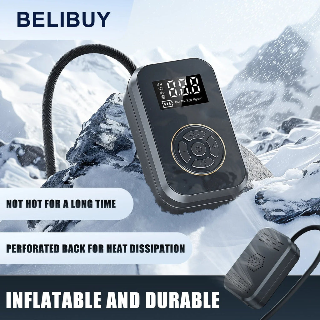 AirVolt Go Compressor | Wireless & Rechargeable | Tire Pressure & Power Bank in One | Compact & Mobile