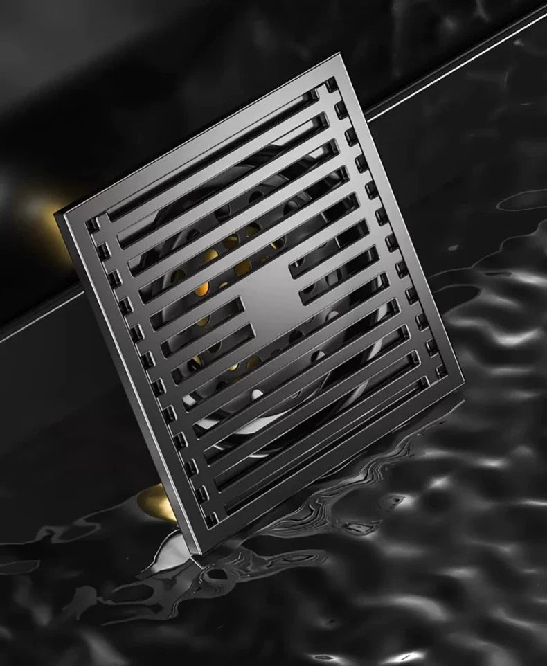 AquaShield Square Stainless Steel Floor Drain