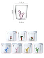 Cactus Glass Cup