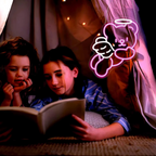 Charming Bear Neon Light with Dimmer - USB Powered Wall Decor