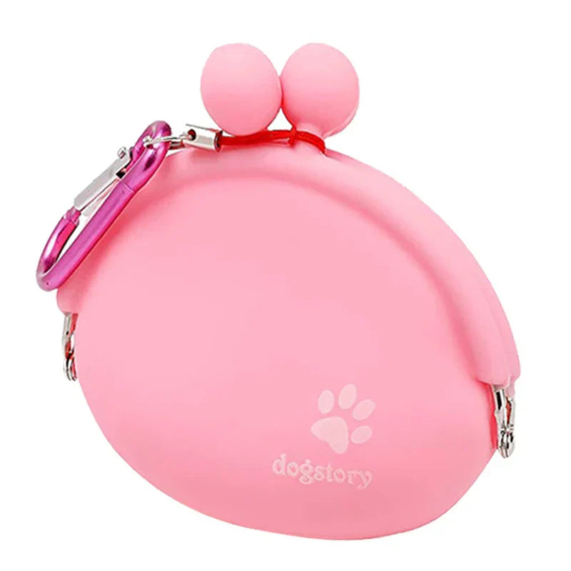 Treatico Silicone Snack Bag for Dogs | With Clip & Velcro | For Training, Walking & Traveling | 9 × 9.5 cm