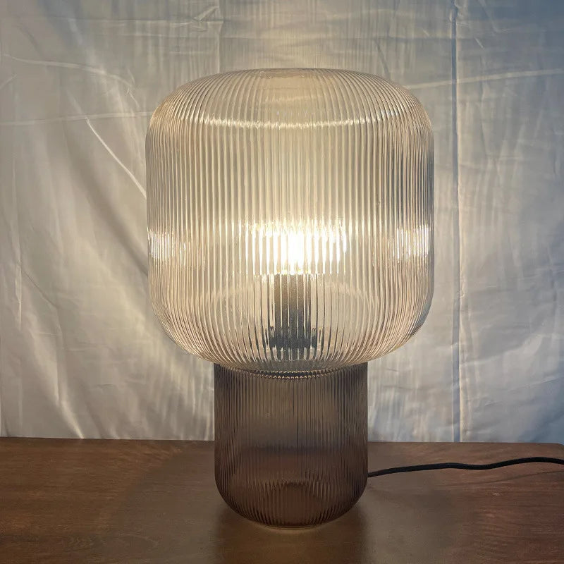 Stylish lamp with a noble finish