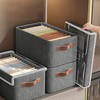 Storage box with lid | Stackable | With handle | 47x28x20 cm