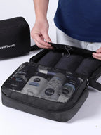 Foldable Travel Toiletry Bag DryNexa TravelCube | Multilayer Design with Wet-Dry Separation | Space-Saving & Waterproof