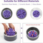 Mindrauf Slow-Feeding Insert for Dog Bowls | Promotes healthy digestion & mental stimulation | Made of soft silicone | Suitable for all sizes