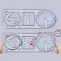Math Genius Multi-Angle Drawing Precision Ruler