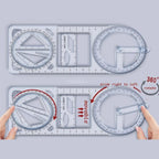 Math Genius Multi-Angle Drawing Precision Ruler