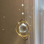 Sun catcher LumiAmor | Crystal pendant with rainbow effect | Romantic gift with message