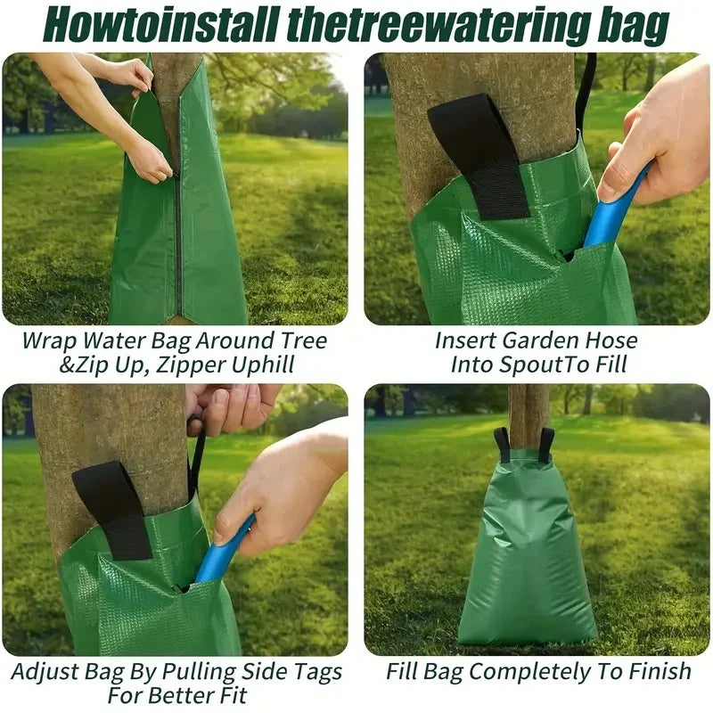 Tree watering bag AquaTree 20 | 75L capacity | Reusable & Long-term watering | For garden & landscaping care