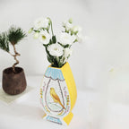 Vintage Illustration Ceramic Vase