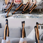 Women's Knee-High Chicken Claw Print Socks, 1 or 2 Pairs