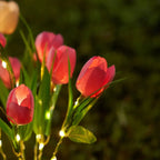 GlowPetal Solar tulip | Decorative light for garden & balcony | LED light & weatherproof | Tulip shape with solar panel